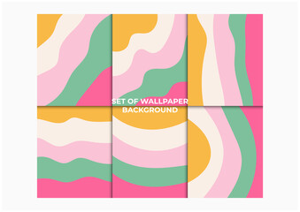 set of colorful backgrounds template