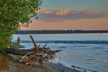 fishing on the river