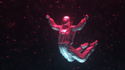 Obraz na płótnie Canvas Sci fi astronaut