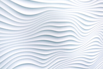 Obraz na płótnie Canvas White dim relief panel in the form of waves creating seamless unending abstract background pattern.