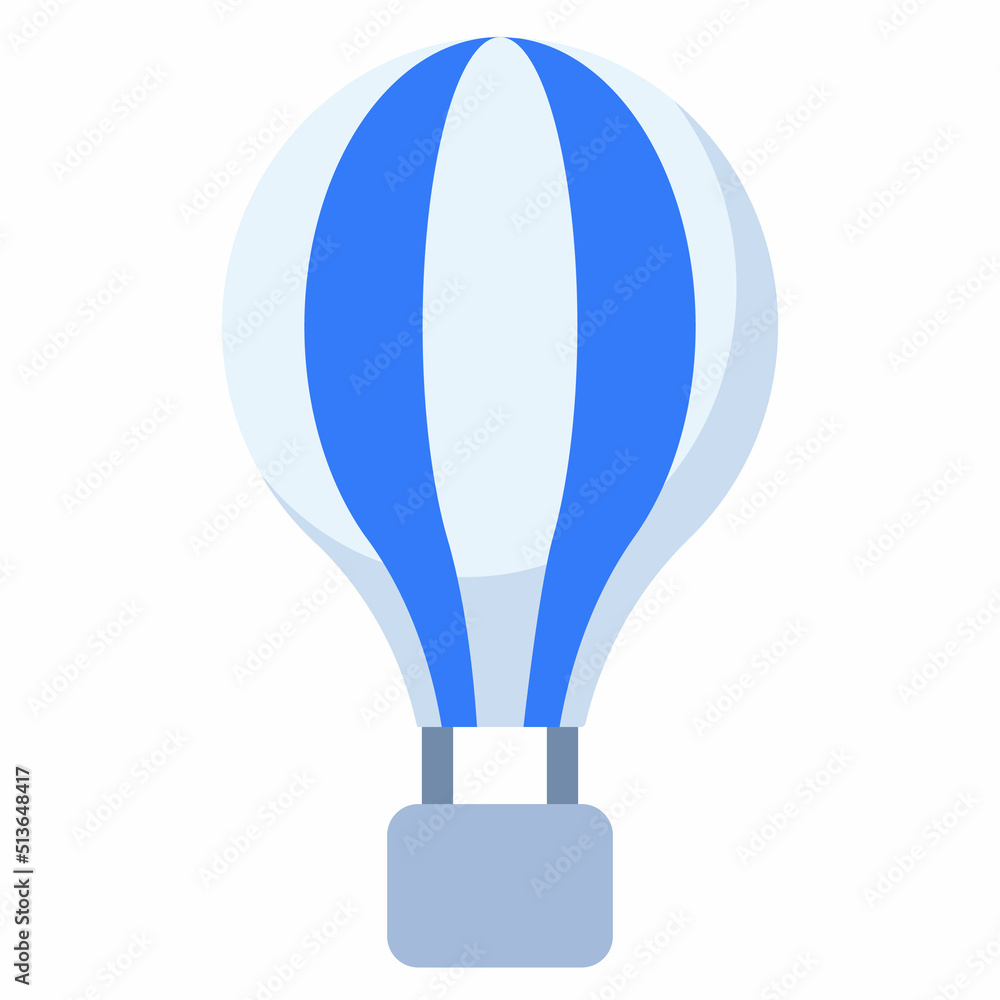Poster ballon empty state single isolated icon with flat style