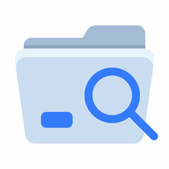 find folder empty state single isolated icon with flat style