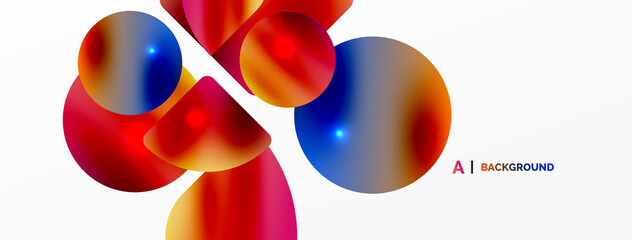 Transparent effects geometric abstract background. Minimalist wallpaper, banner, background or landing