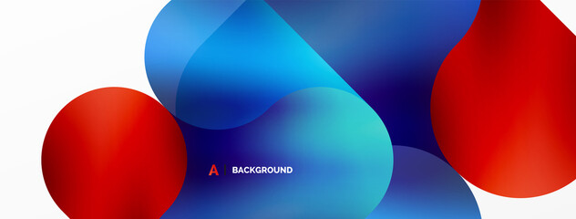 Round shapes and circle geometric abstract background. Vector Illustration For Wallpaper, Banner, Background, Card, Book Illustration, landing page