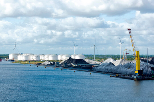 Industriehafen in Zeebrugge, Belgien, Europa