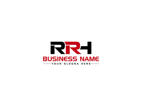 Premium RRH Logo Icon, Colorful RR r r h Logo Letter Vector Art With Colorful Three Capital Letter Logo Symbol For Business