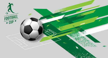 Soccer Template design , Football banner, Sport layout design, vector - obrazy, fototapety, plakaty