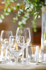 table setting for a dinner