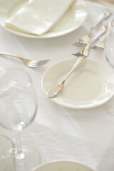 table setting for a dinner