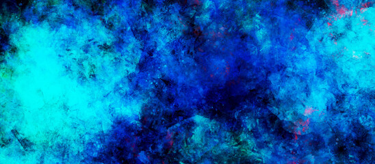 Fototapeta na wymiar abstract dark blue texture background with grunge wall