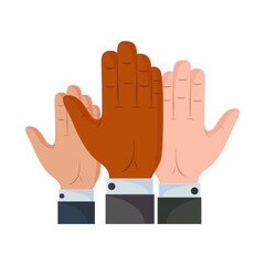 Fototapeta premium raised hands elections