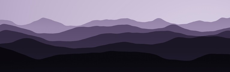 creative mountains slopes in dark time computer art texture background illustration