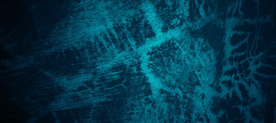 Obraz na płótnie Canvas Dark blue wall halloween background concept. Scary background. Horror concrete cement texture for background.