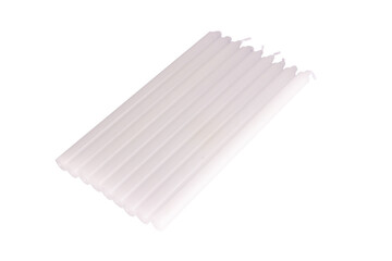 candle white isolated on white background