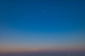 Scenic view of mountains against sky during sunrise