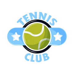 tennis sport club stamp