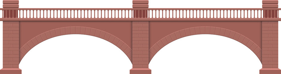 Stone bridge clipart design illustration