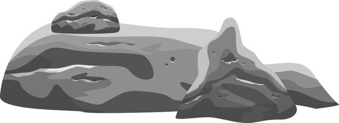 Boulder stones clipart design illustration