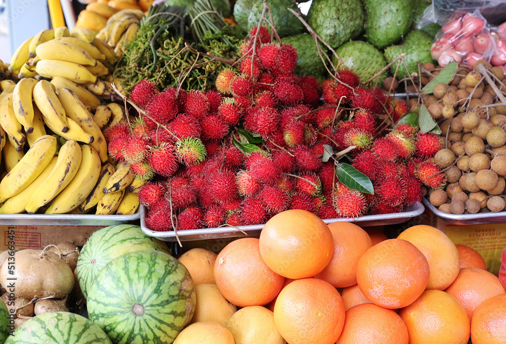 Canvas Prints market fruit