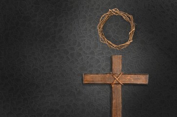 Lent Season, Holy Week and Good Friday Concepts, cross