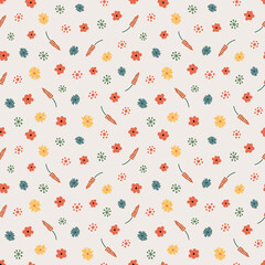 Colorful seamless pattern. Bright abstract shapes