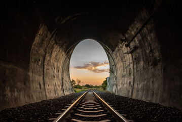 End of the train tunnel.