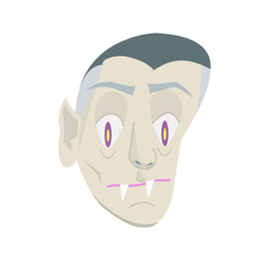 halloween personage vampire count dracula, groovy isolated character