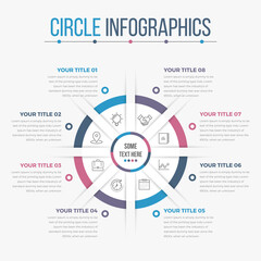 Business Circle Infographics (08 Steps)