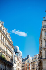 PARIS, FRANCE - APRIL 8, 2022: Street view of Paris city, France.