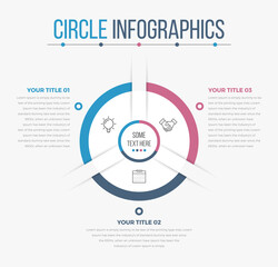 Business Circle Infographics (03 Steps)