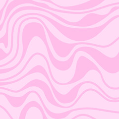 Stripes pastel pink pattern. Abstract wavy background. Pink striped abstract geometric pattern. Hand drawn texture with color stripes.