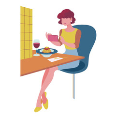 イタリアンを楽しむおひとりさま女子