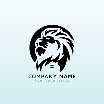 Lion Real Estate Logo design