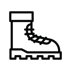 boots line icon illustration vector graphic