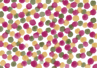 水玉　水彩　背景