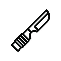 knife line icon illustration vector graphic