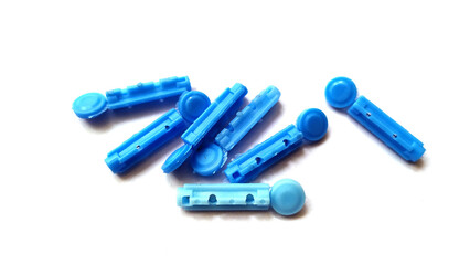 Blood Lancet image,Lancet Needles for Diabetes Finger on white background