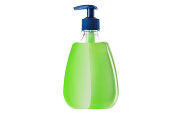 Isolated hand anti bacterial soap, disinfect protection