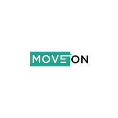 Modern move logotype typography template design vector 
