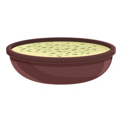 Soup icon cartoon vector. Moroccan food. Menu sauce