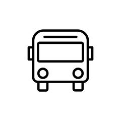 bus icon flat style trendy stylist simple