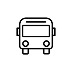 bus icon flat style trendy stylist simple