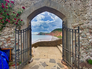 Jacobs Ladder beach at Sidmouth, Devon