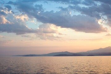 Clouds under the sea near Greece ilands