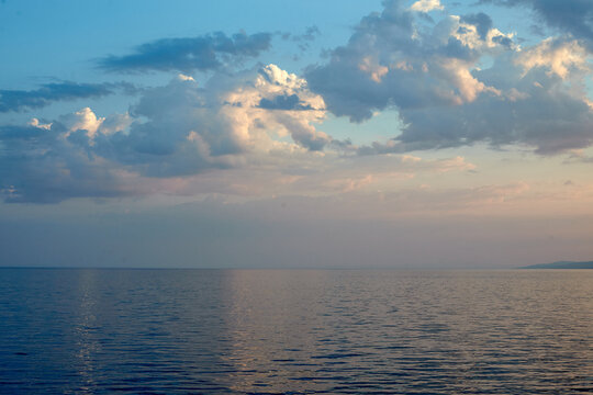 Clouds under the sea near Greece ilands
