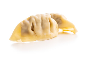 Fototapeta na wymiar Chinese dumplings isolated on white background.