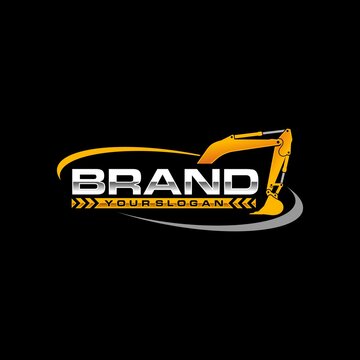 excavator logo vector illustration 
