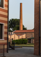 former chimney of a mill in Venice, Italy