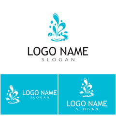 water splash icon vector illustration design template