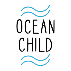Ocean Child SVG cut file, Sublimation Design